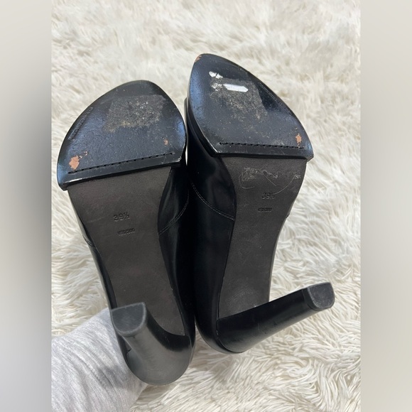 Alexander Wang Leather Peep Toe Heels - Size 39.5 US 9 - Picture 3 of 9